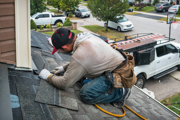 Professional Flat Roof Repair technician working in Gordonville, PA